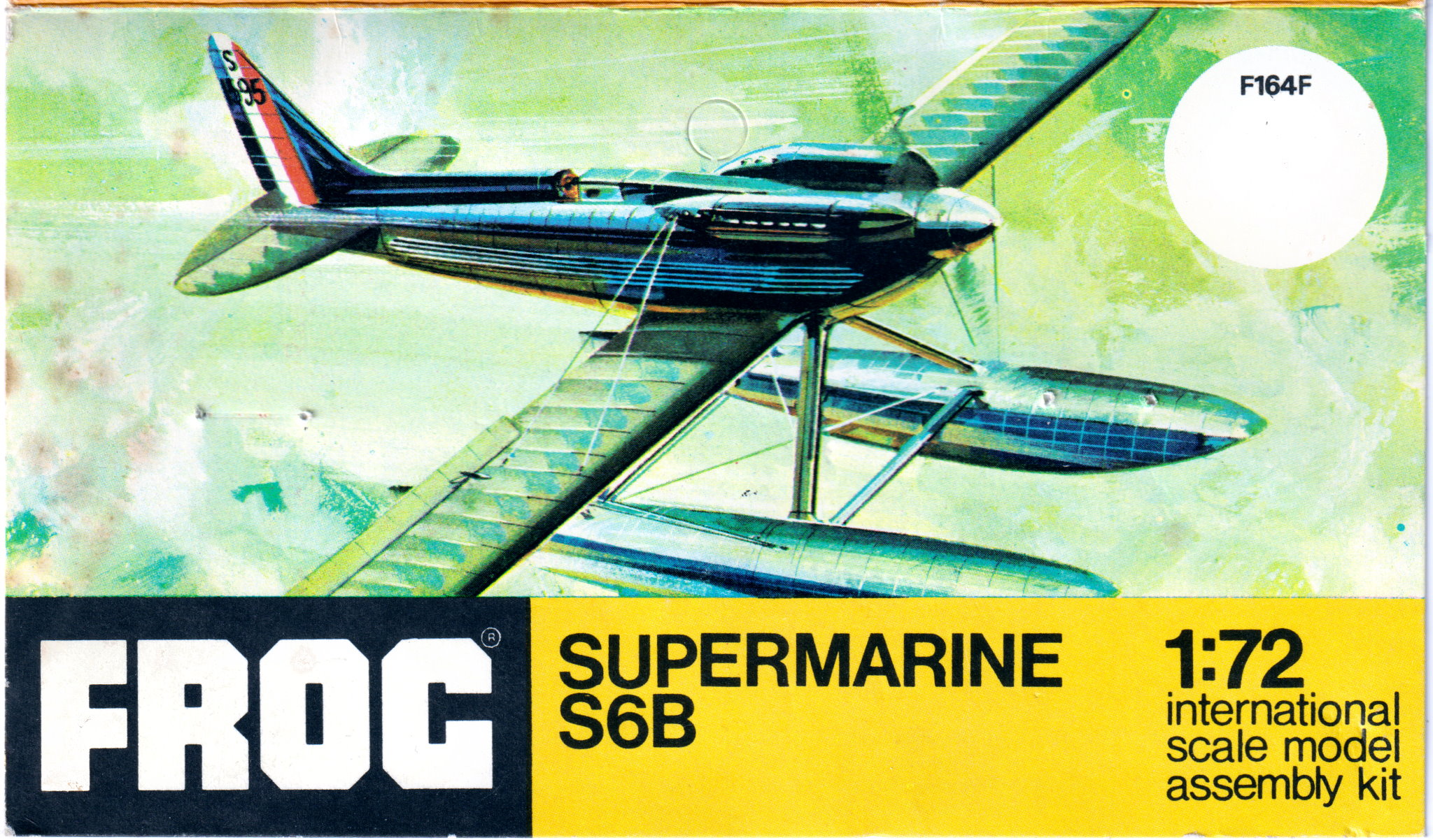FROG F164F Supermarine S6b, Rovex Industries, 1970 header card